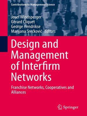 cover image of Design and Management of Interfirm Networks
